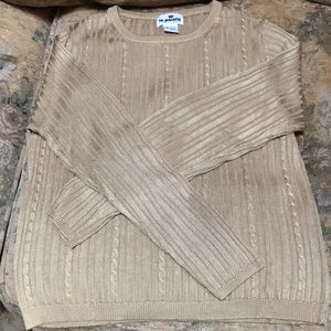 Le Painty Pullover Tan Sweater